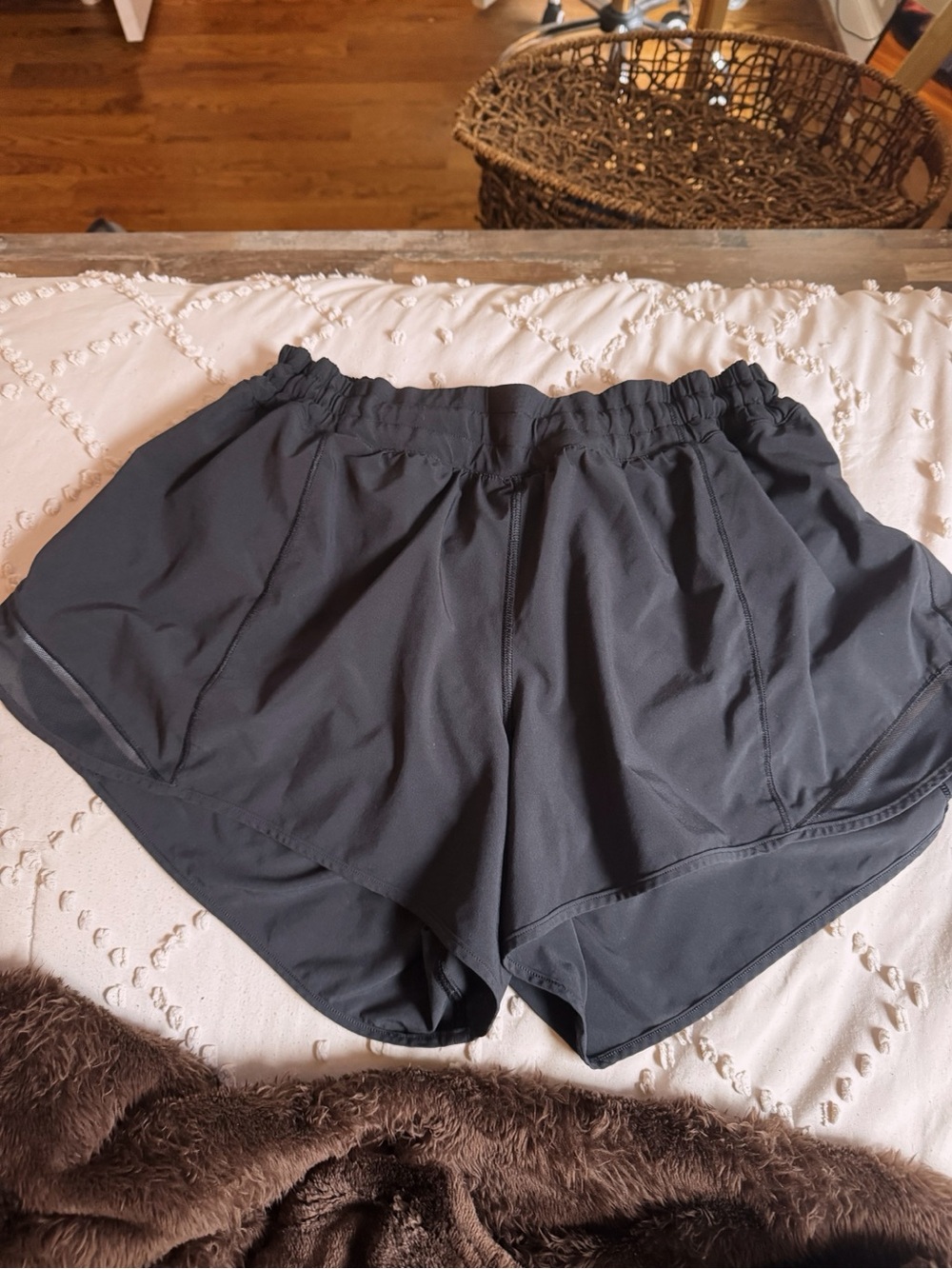 lululemon athletica Women's Dark Gray Athletic Running Shorts